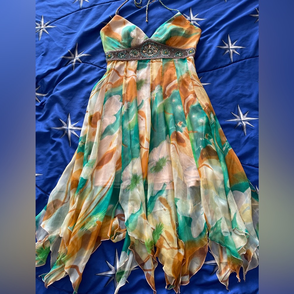 Sue Wong Silk beaded dress
